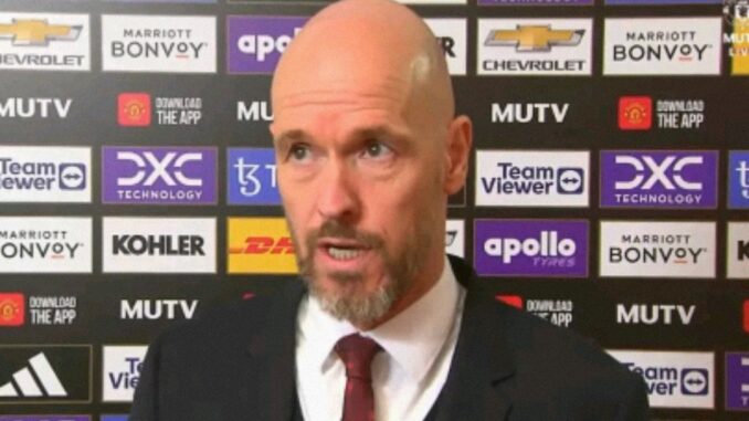 “STOP THE BLAME, AM NOT THE PROBLEM AT MANCHESTER UNITED”, "I coach the play what the like-ERIG TEN HAG Has issued warning to Manchester United fans after chants that he should be sacked - lettalkfootball.co.uk